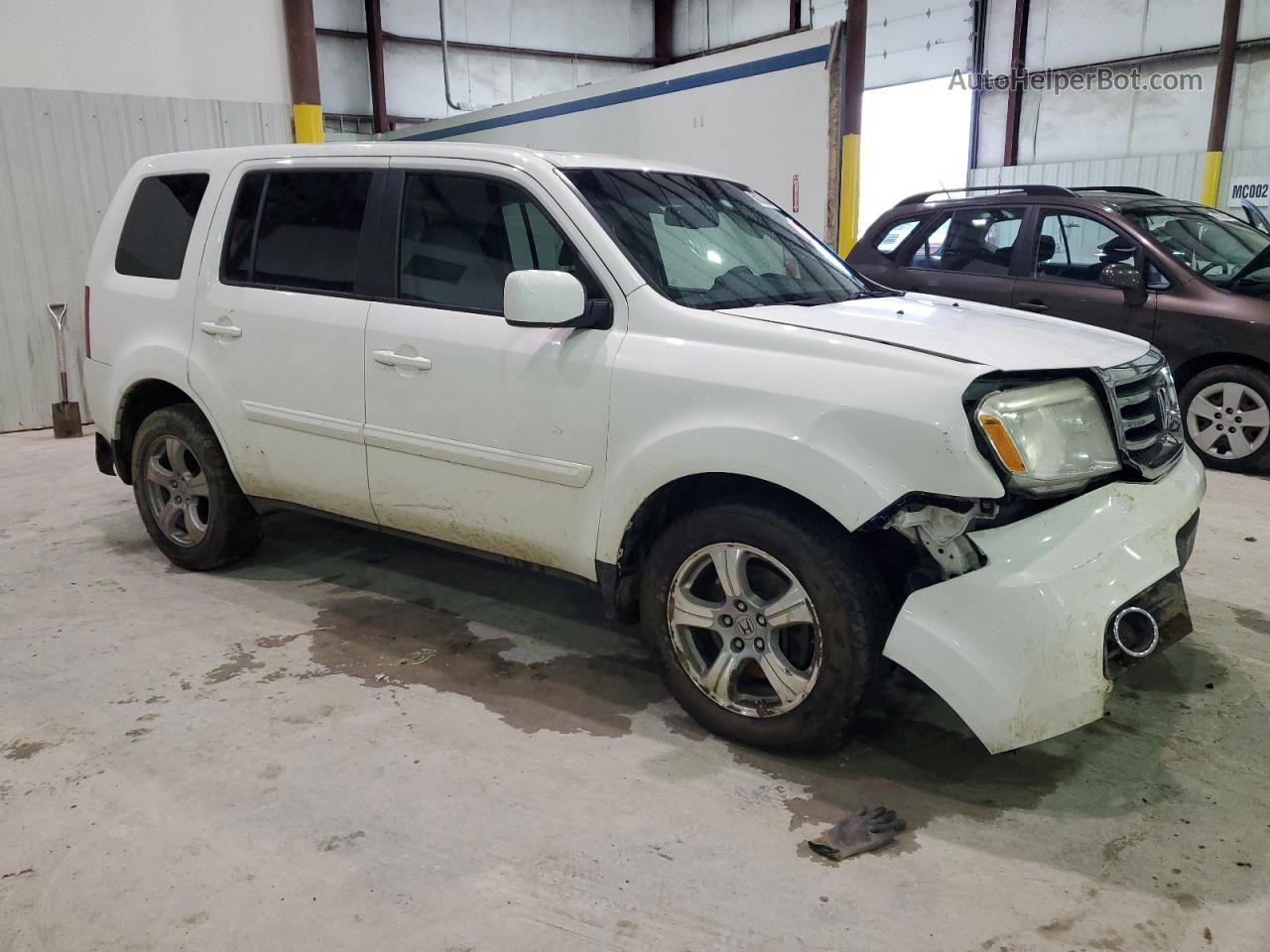 2015 Honda Pilot Exl White vin: 5FNYF4H58FB038370