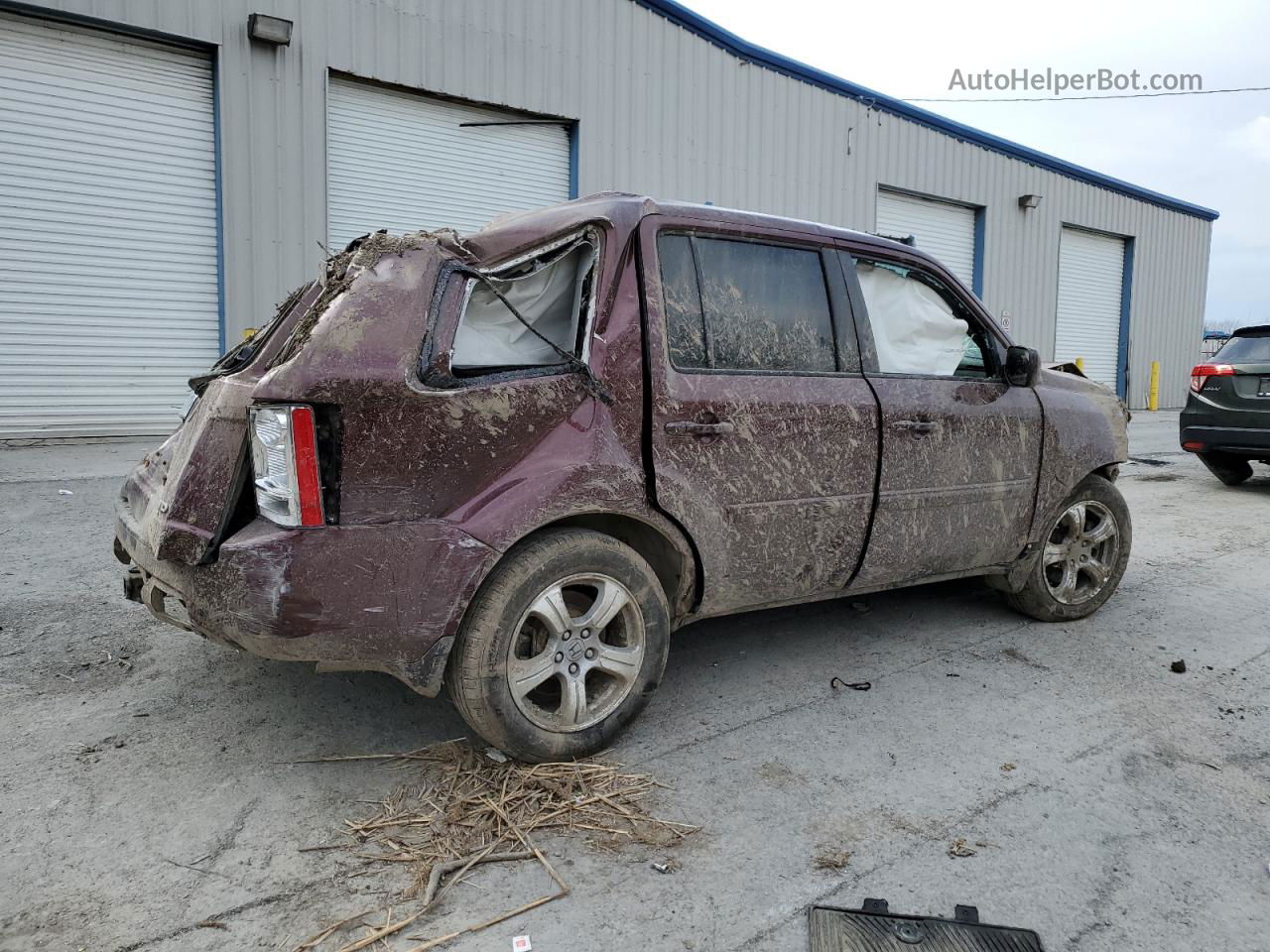 2013 Honda Pilot Exl Red vin: 5FNYF4H59DB005732