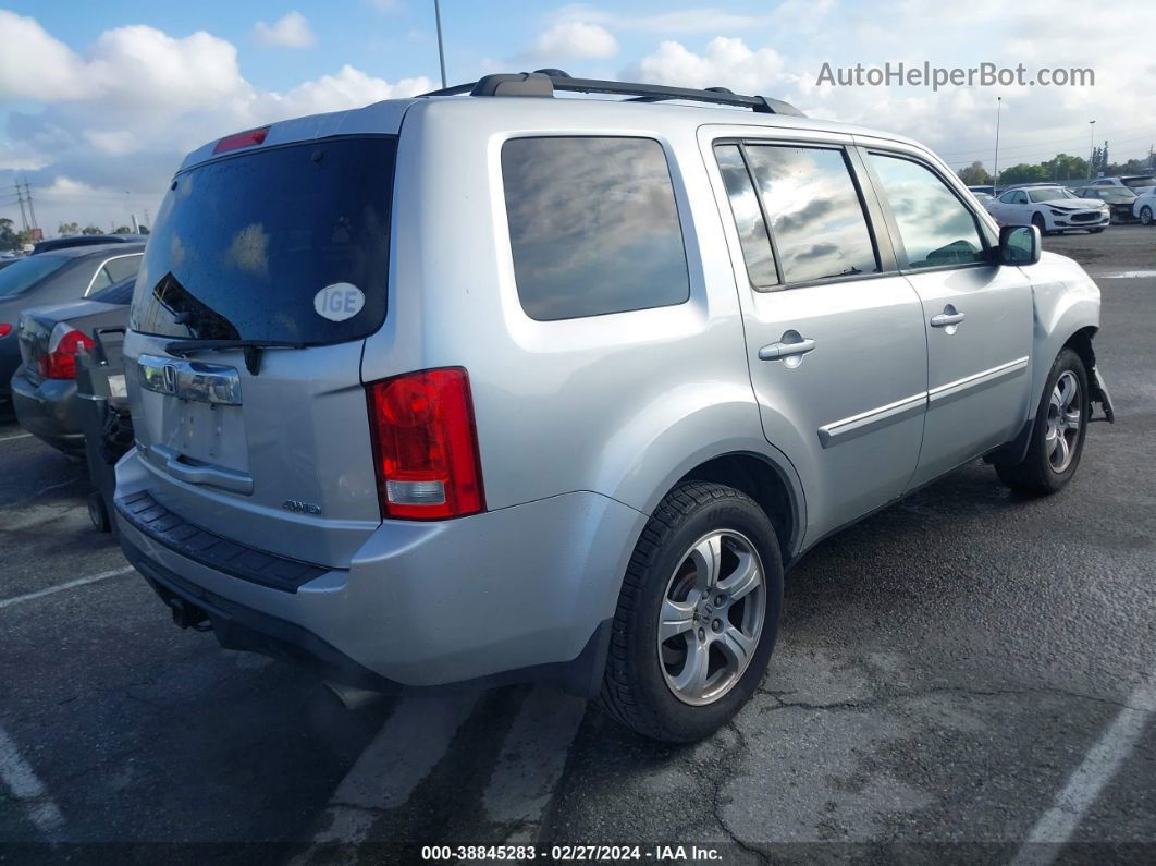 2013 Honda Pilot Ex-l Silver vin: 5FNYF4H59DB031361