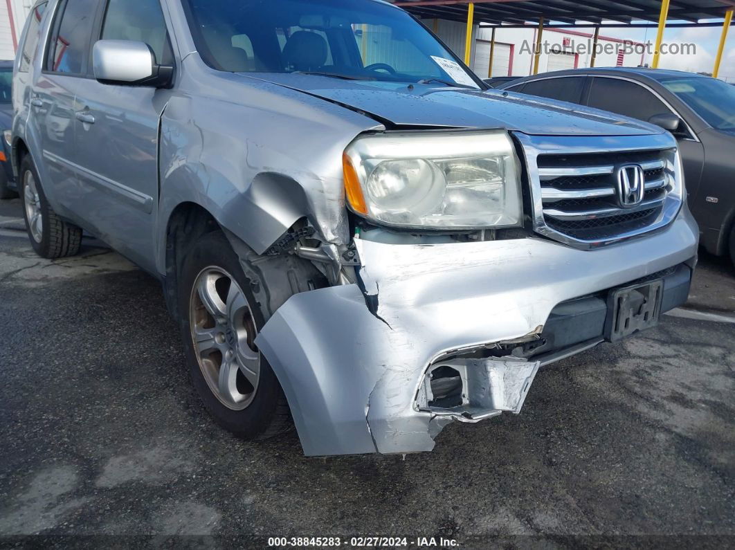 2013 Honda Pilot Ex-l Silver vin: 5FNYF4H59DB031361