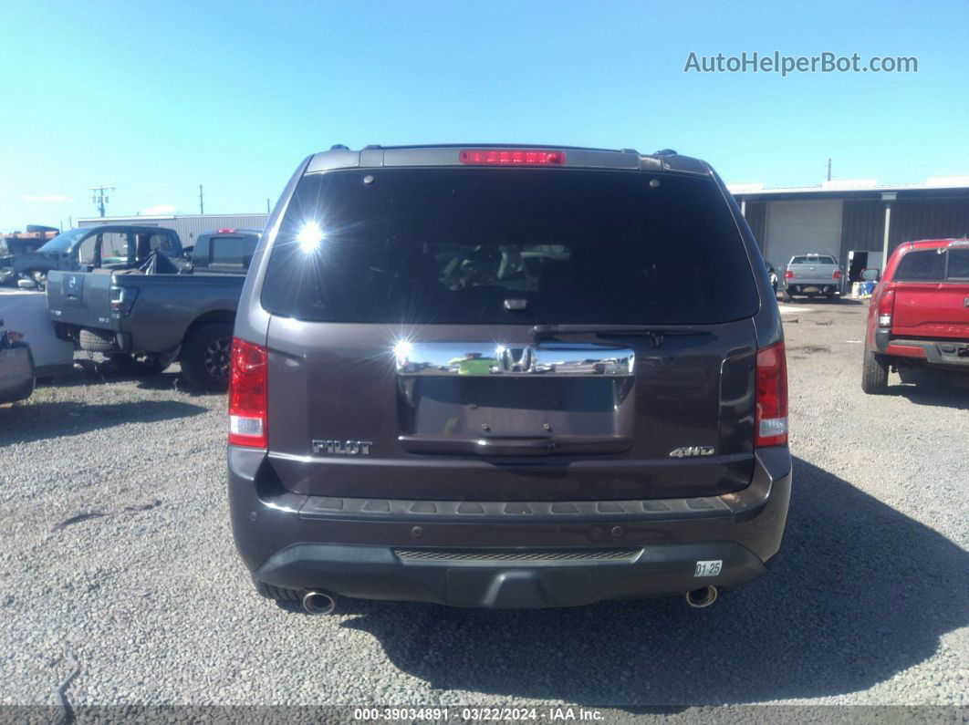 2013 Honda Pilot Ex-l Brown vin: 5FNYF4H59DB040609