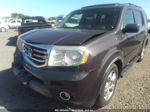 2013 Honda Pilot Ex-l Brown vin: 5FNYF4H59DB040609