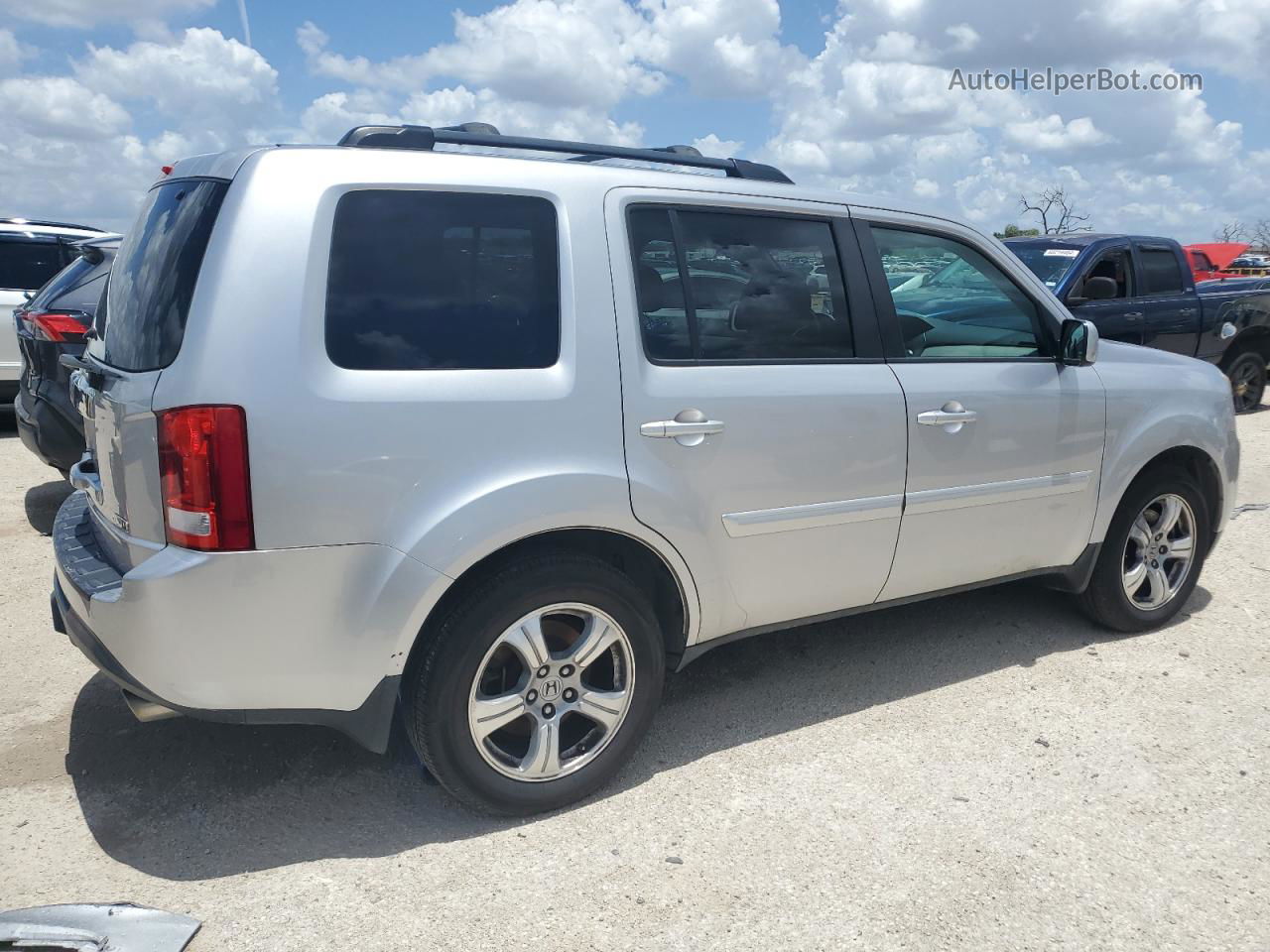 2013 Honda Pilot Exl Silver vin: 5FNYF4H59DB065218