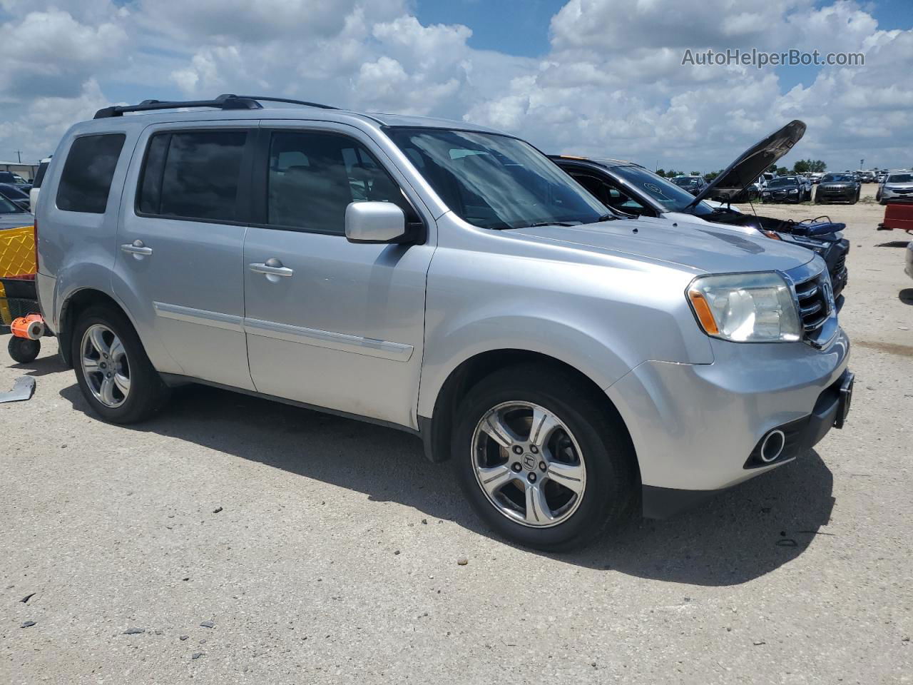 2013 Honda Pilot Exl Silver vin: 5FNYF4H59DB065218