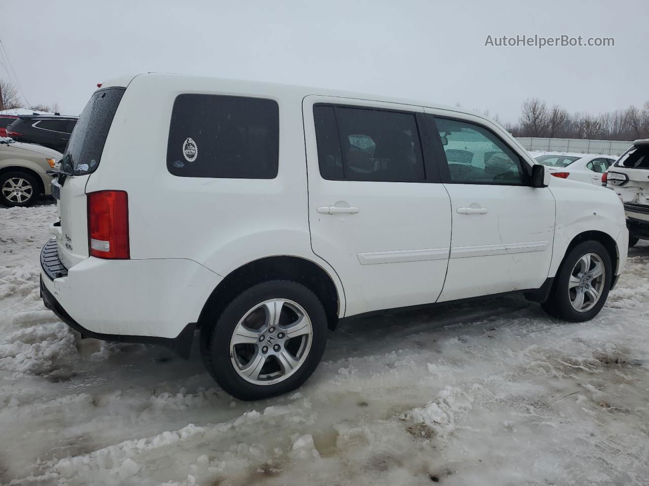 2015 Honda Pilot Exl White vin: 5FNYF4H59FB059308