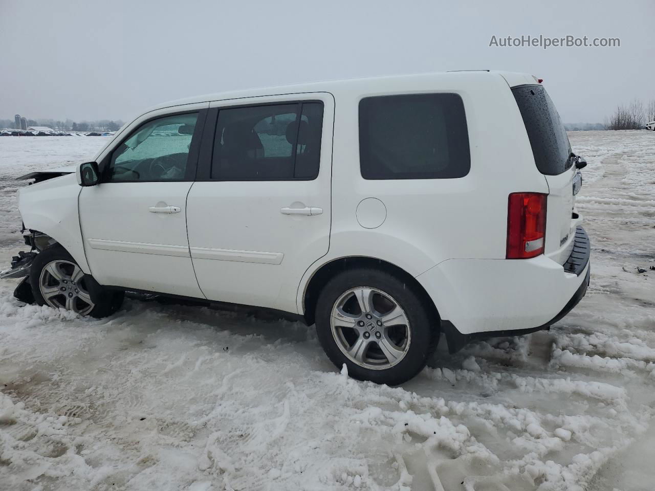 2015 Honda Pilot Exl White vin: 5FNYF4H59FB059308