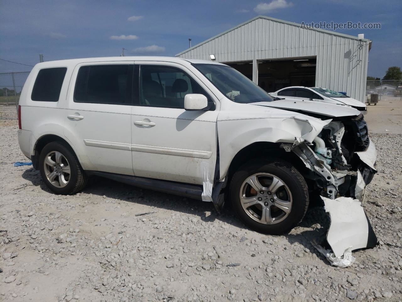 2015 Honda Pilot Exl White vin: 5FNYF4H59FB063519