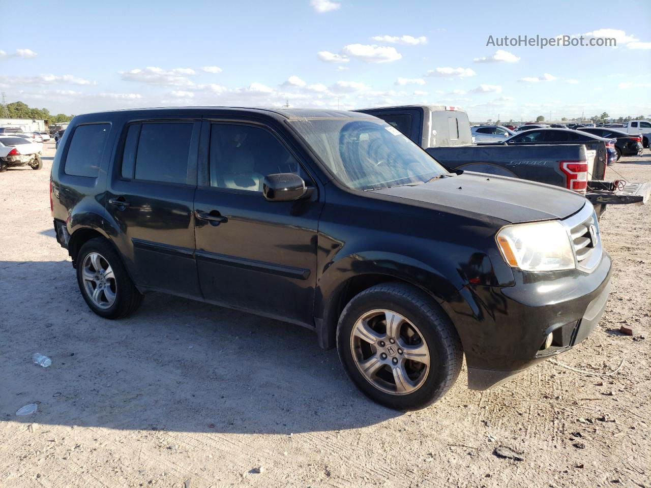 2013 Honda Pilot Exl Black vin: 5FNYF4H5XDB008655