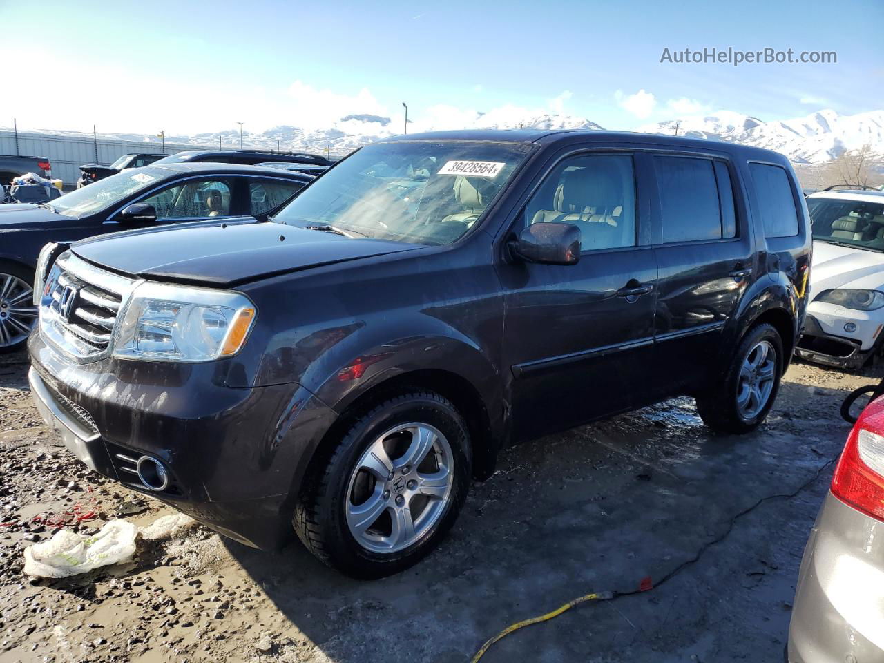 2013 Honda Pilot Exl Серый vin: 5FNYF4H5XDB010227