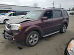 2013 Honda Pilot Exl Purple vin: 5FNYF4H5XDB010373