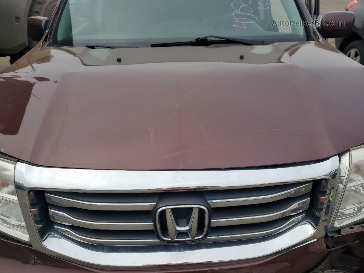 2013 Honda Pilot Exl Purple vin: 5FNYF4H5XDB010373