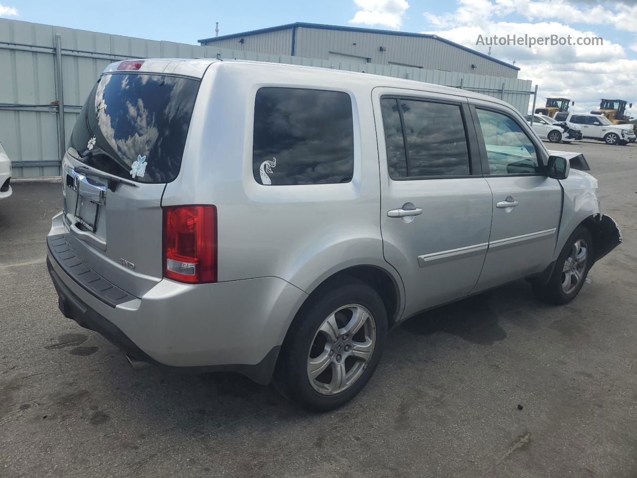 2013 Honda Pilot Exl Silver vin: 5FNYF4H5XDB016576