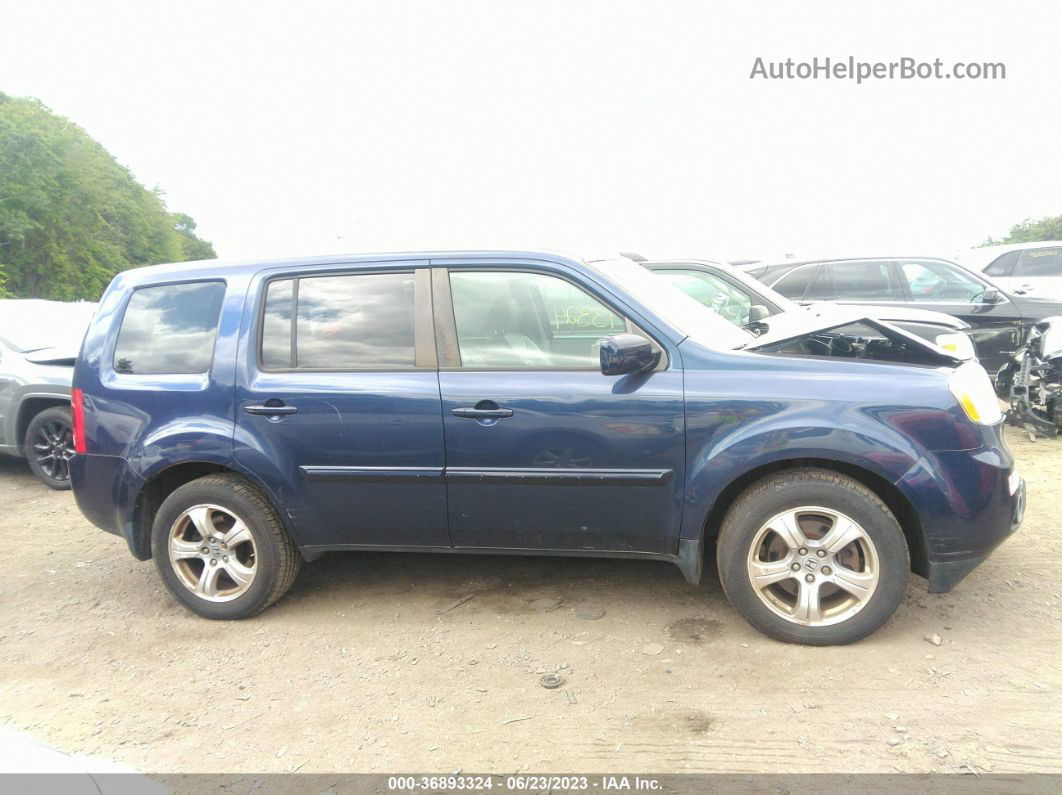 2013 Honda Pilot Ex-l Blue vin: 5FNYF4H5XDB038898