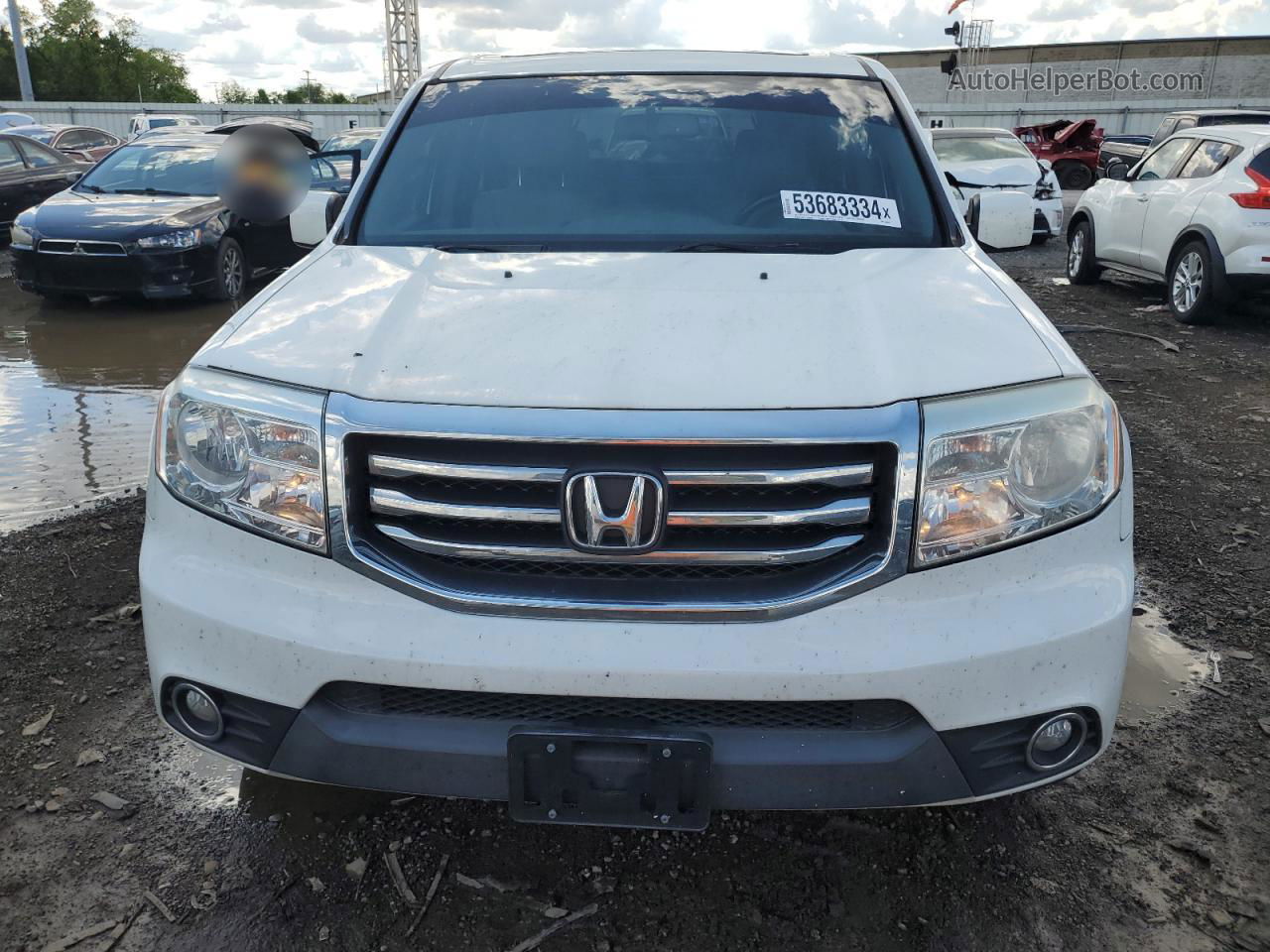 2013 Honda Pilot Exl White vin: 5FNYF4H5XDB044054