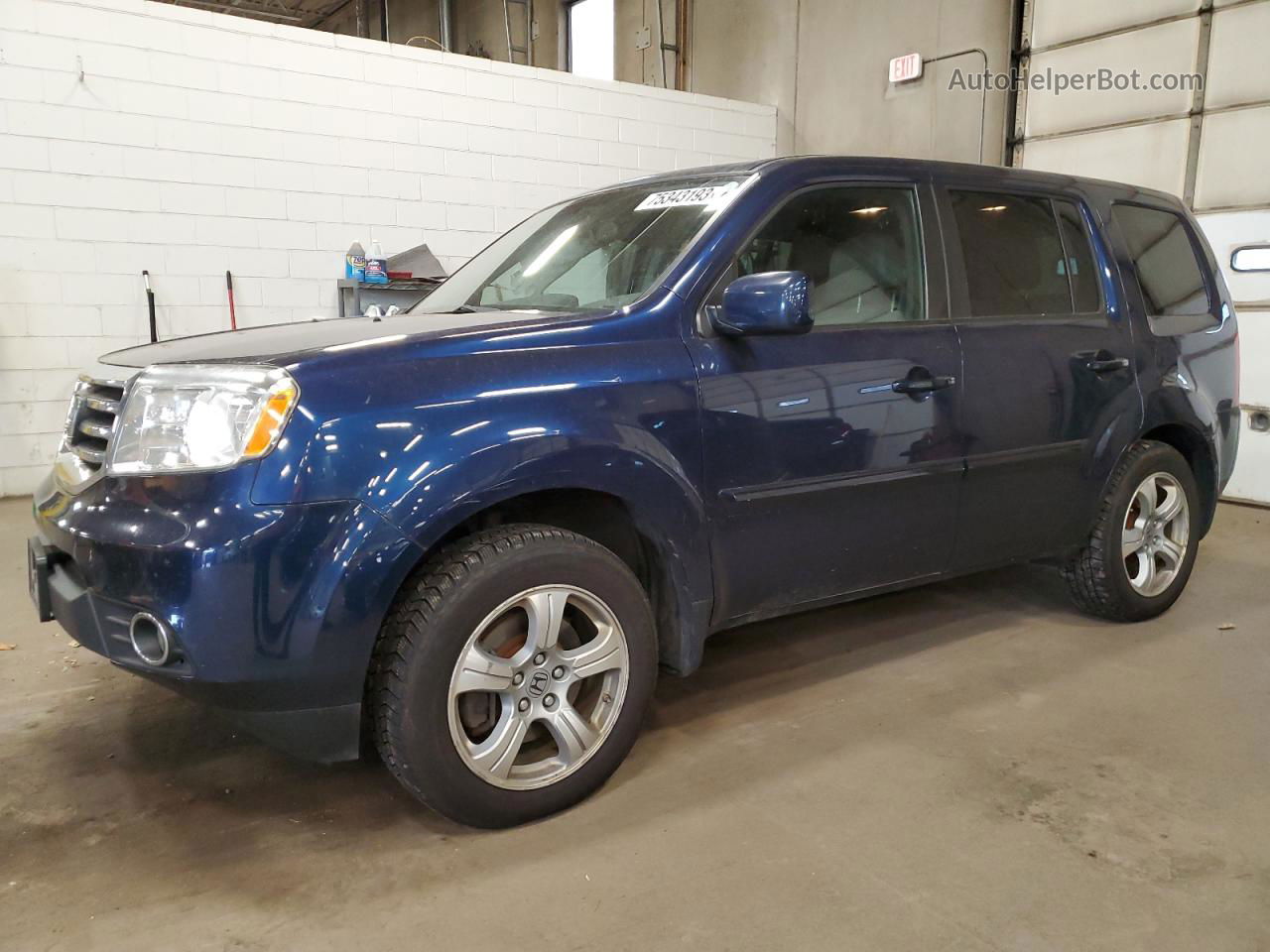 2015 Honda Pilot Exl Blue vin: 5FNYF4H5XFB042100