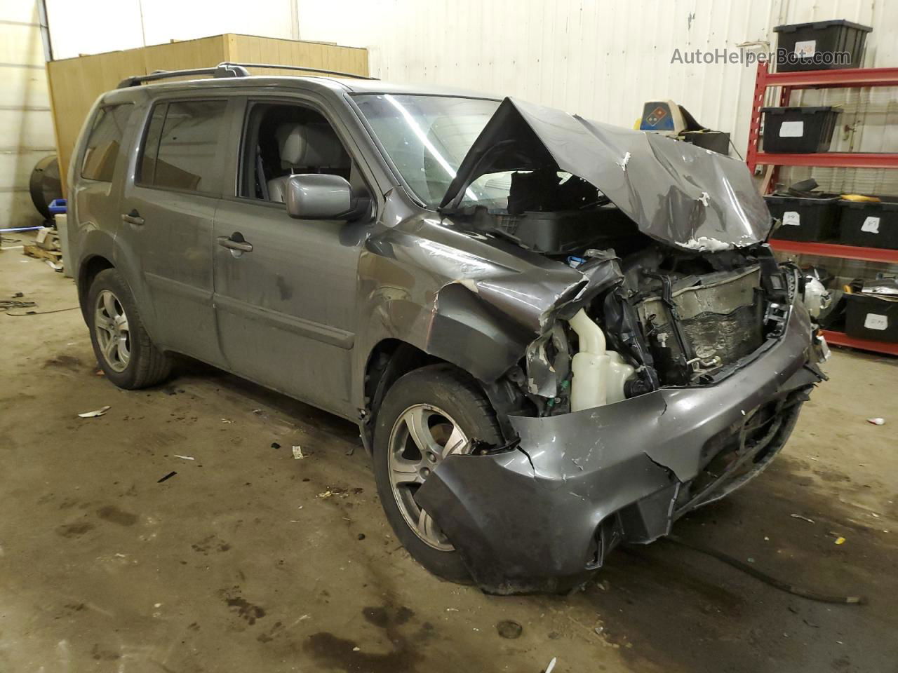 2013 Honda Pilot Exl Серый vin: 5FNYF4H60DB061356