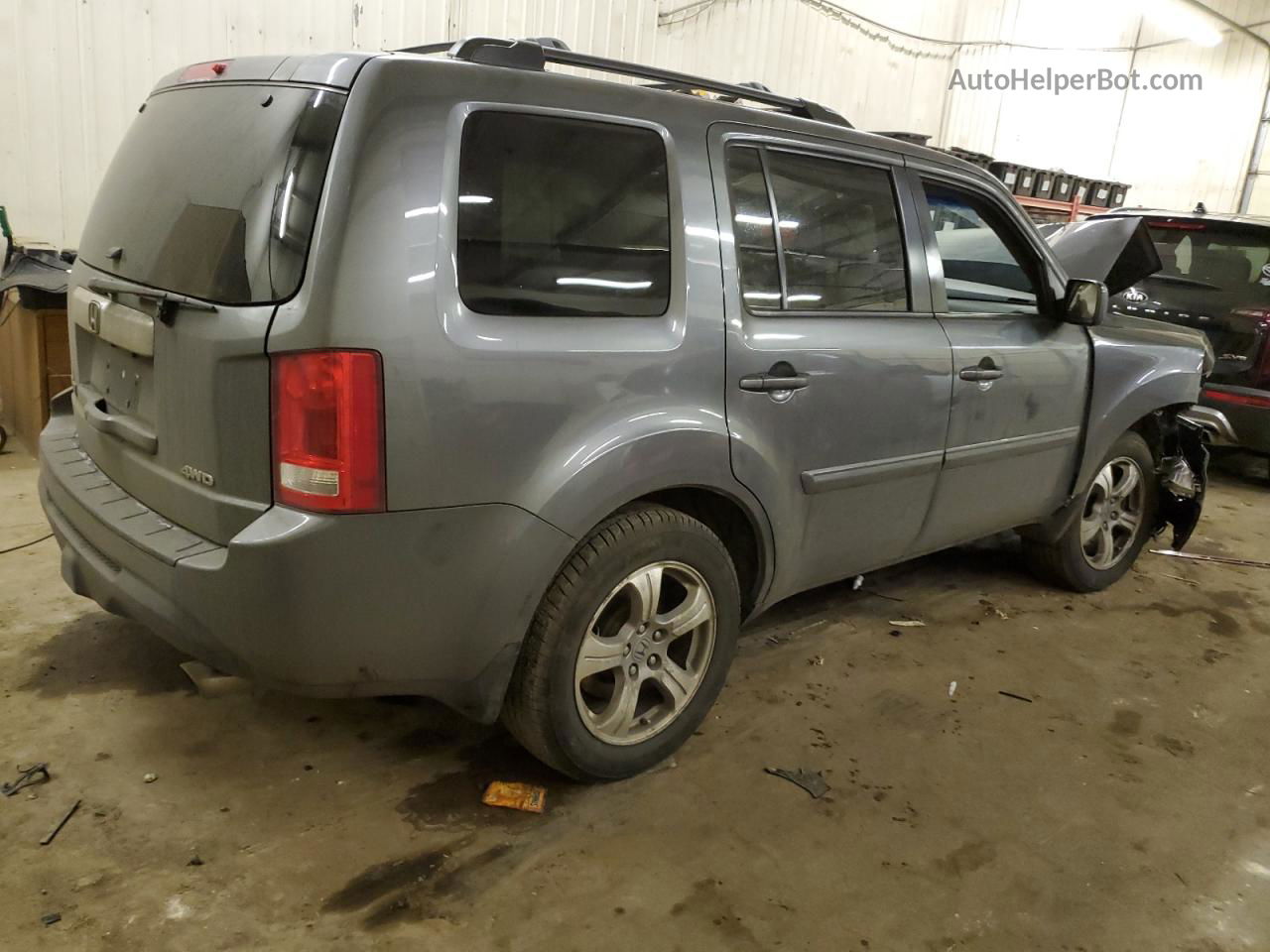 2013 Honda Pilot Exl Серый vin: 5FNYF4H60DB061356