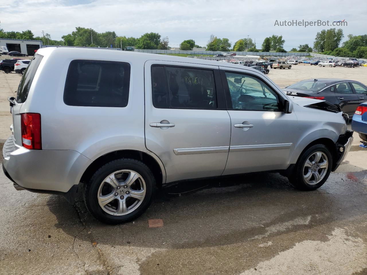 2013 Honda Pilot Exl Silver vin: 5FNYF4H62DB009971