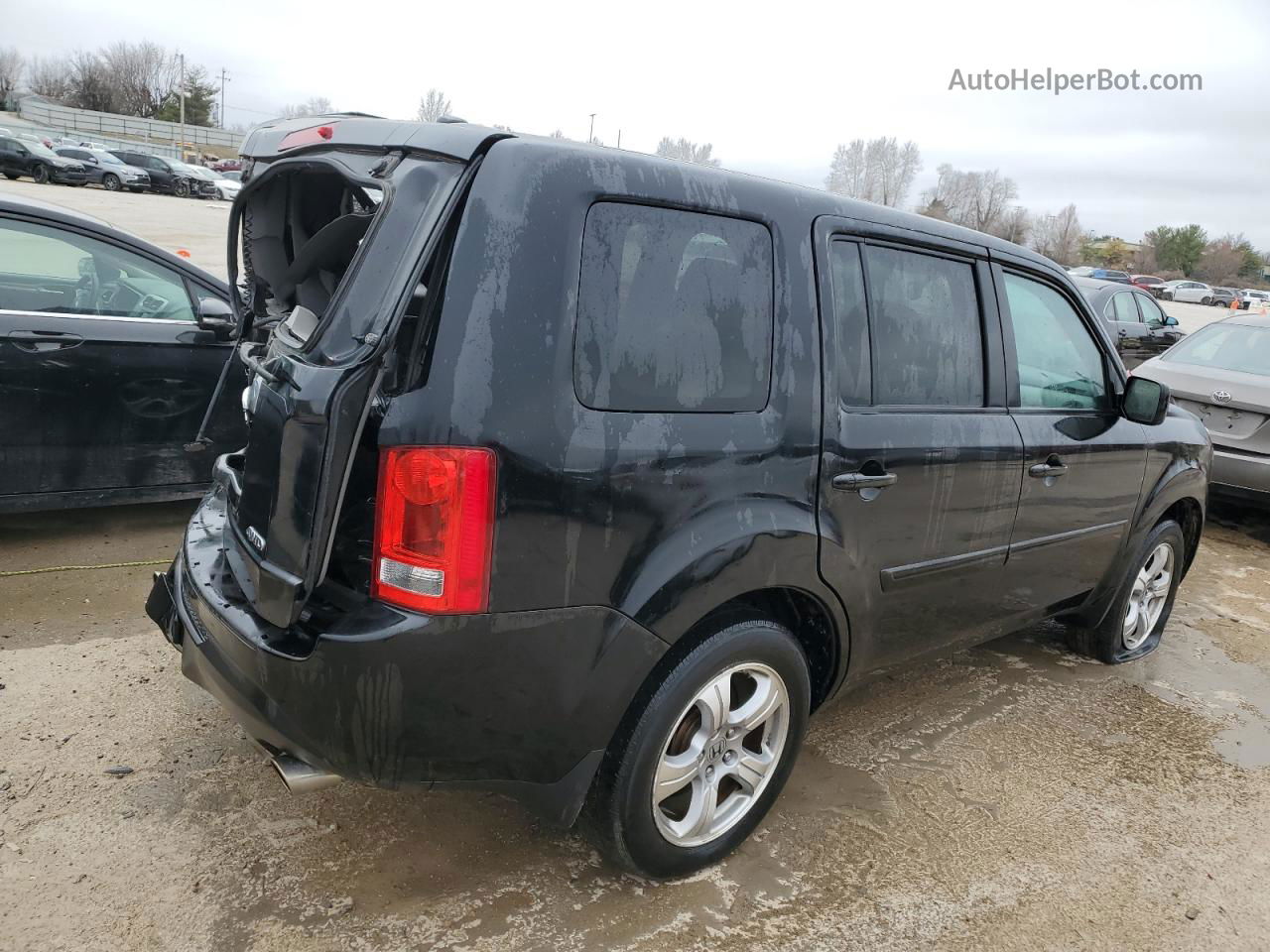 2013 Honda Pilot Exl Black vin: 5FNYF4H63DB004357