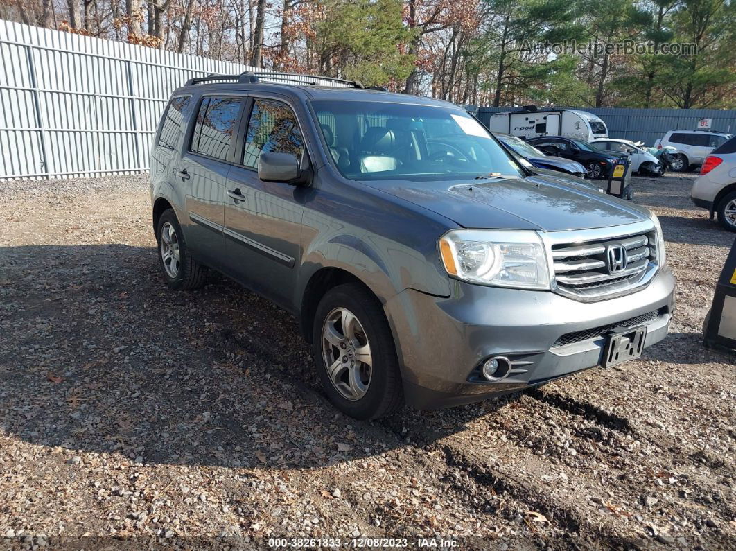 2013 Honda Pilot Ex-l Gray vin: 5FNYF4H65DB011228