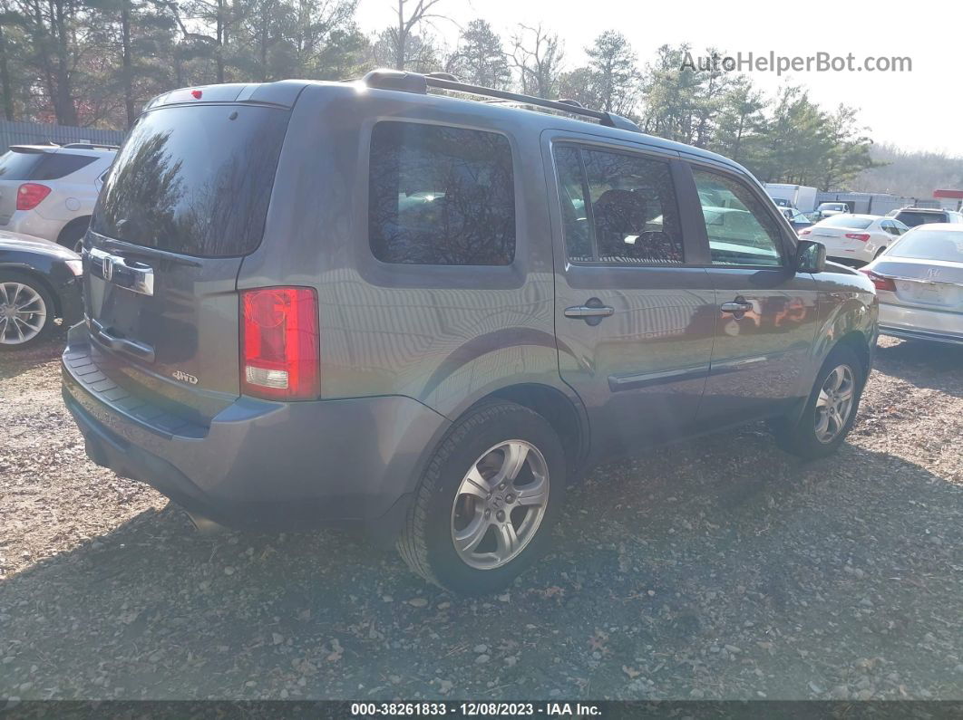 2013 Honda Pilot Ex-l Gray vin: 5FNYF4H65DB011228