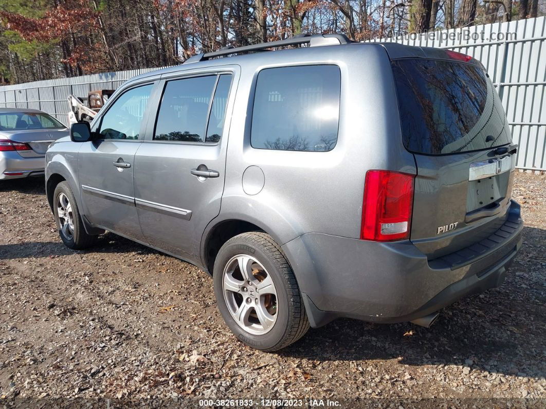 2013 Honda Pilot Ex-l Gray vin: 5FNYF4H65DB011228