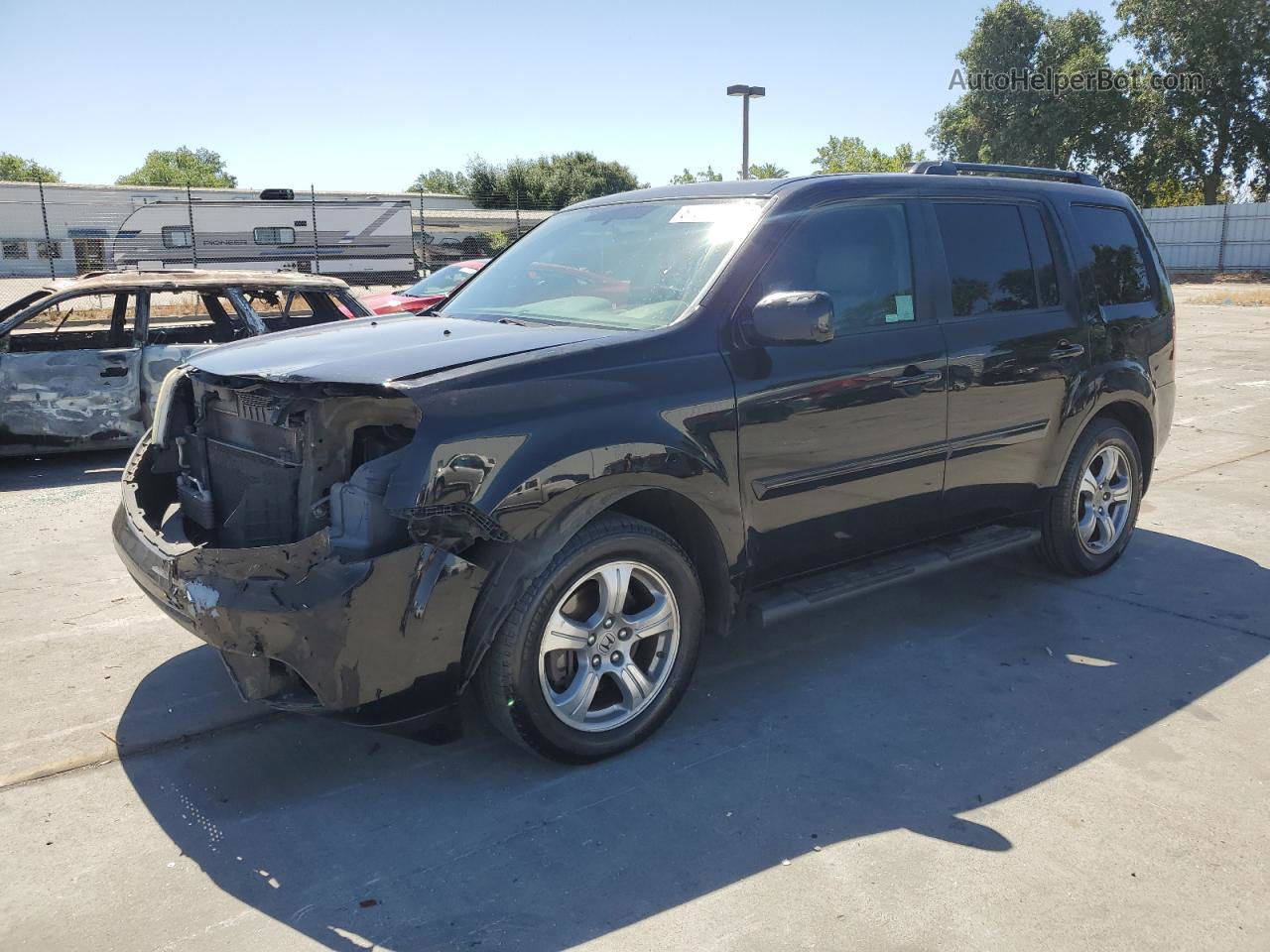 2013 Honda Pilot Exl Black vin: 5FNYF4H65DB054211