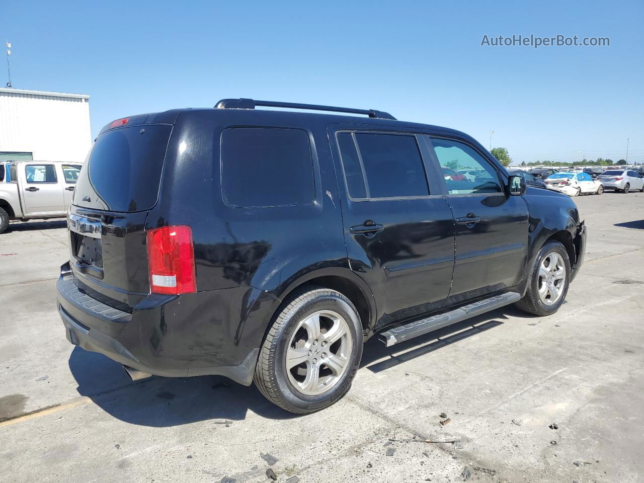 2013 Honda Pilot Exl Black vin: 5FNYF4H65DB054211