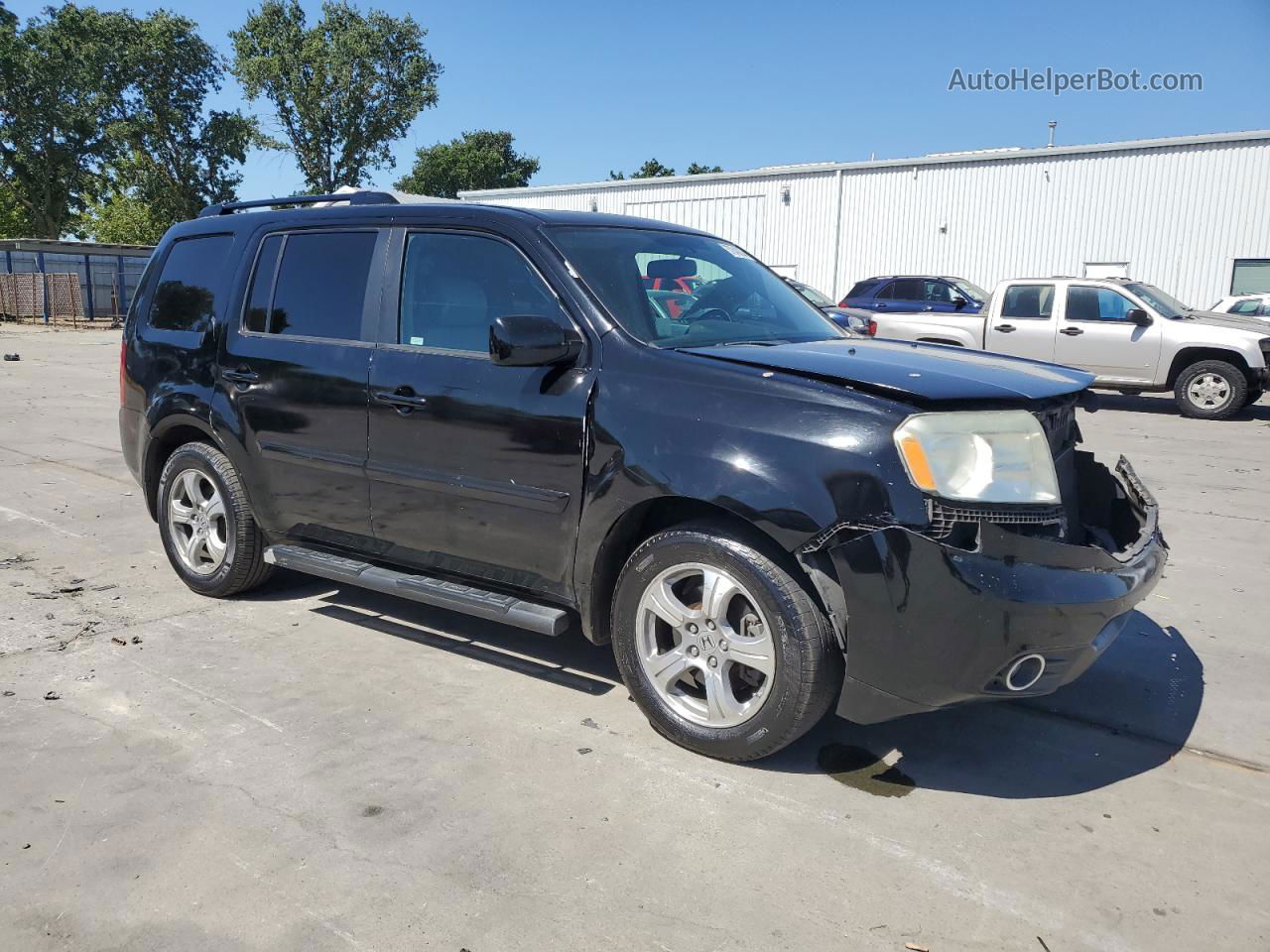 2013 Honda Pilot Exl Black vin: 5FNYF4H65DB054211