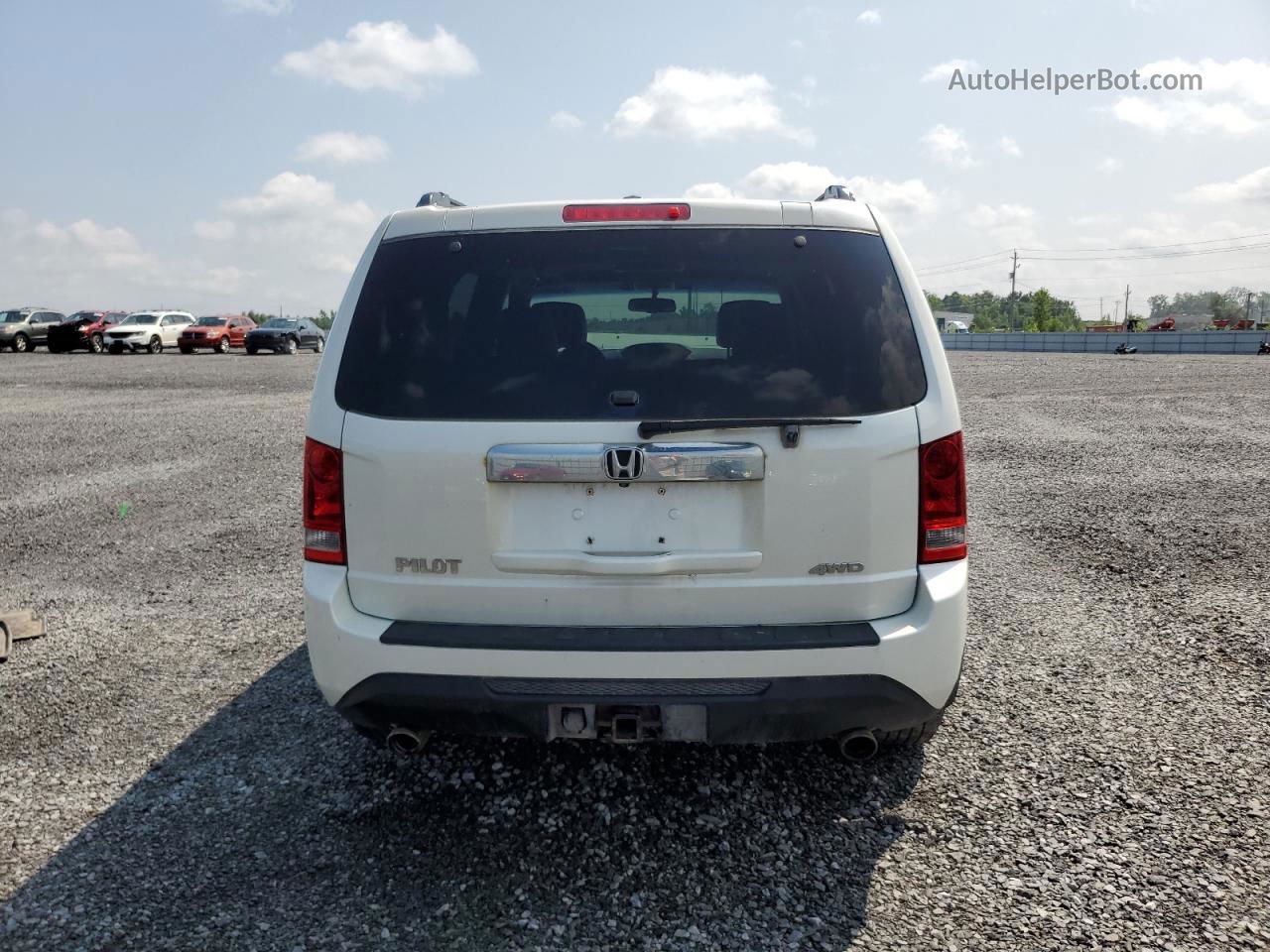 2015 Honda Pilot Exl White vin: 5FNYF4H66FB501857