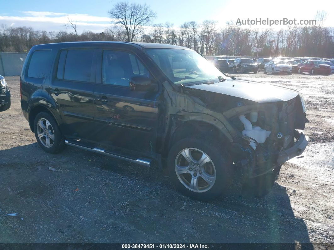 2013 Honda Pilot Ex-l Black vin: 5FNYF4H67DB015698