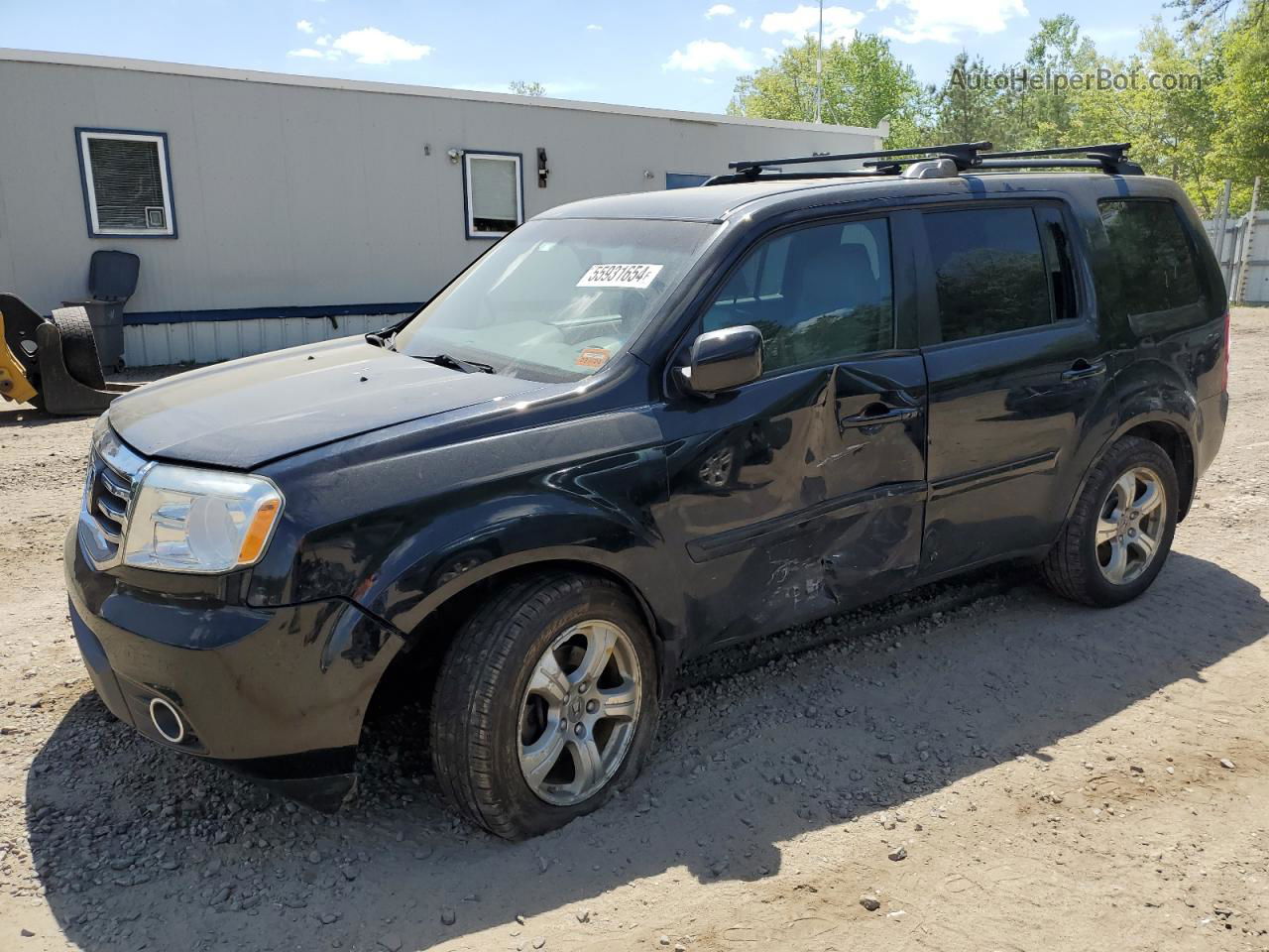 2013 Honda Pilot Exl Black vin: 5FNYF4H68DB034423