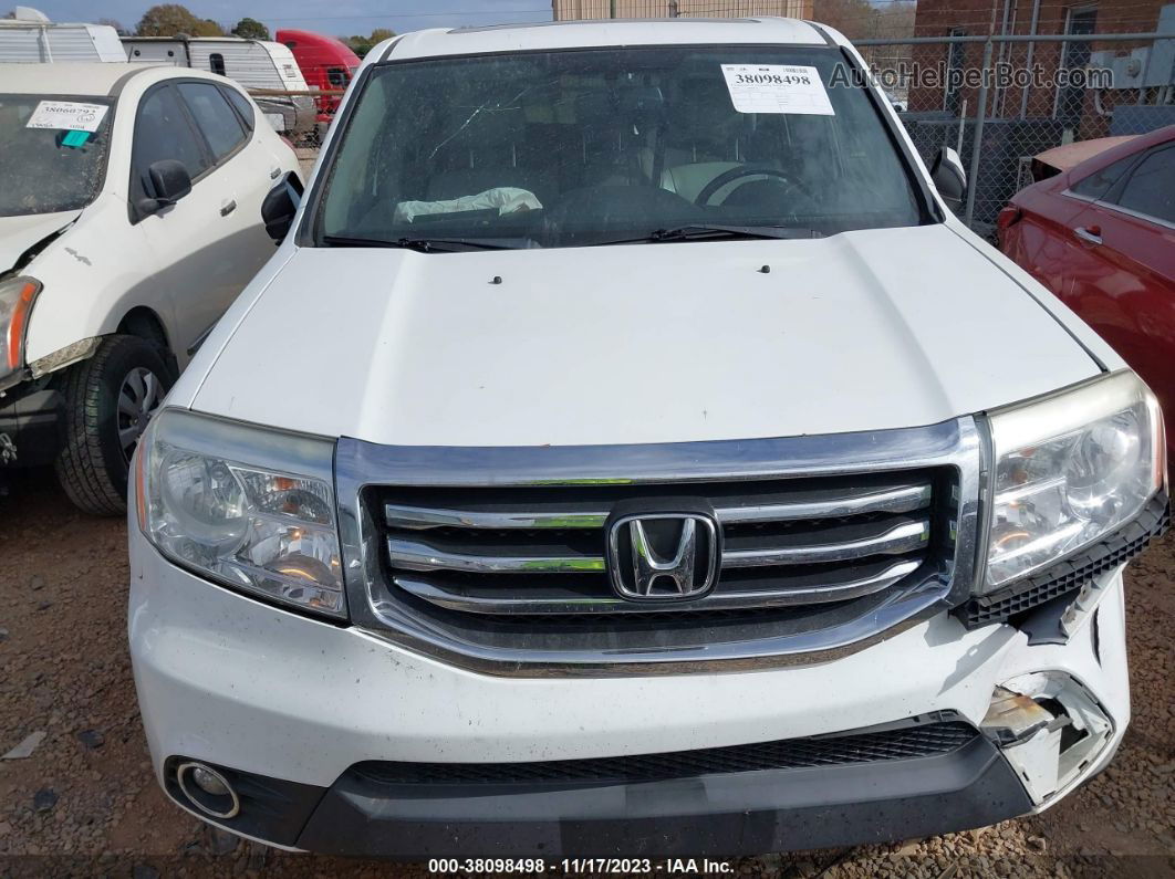 2013 Honda Pilot Ex-l Белый vin: 5FNYF4H68DB059466