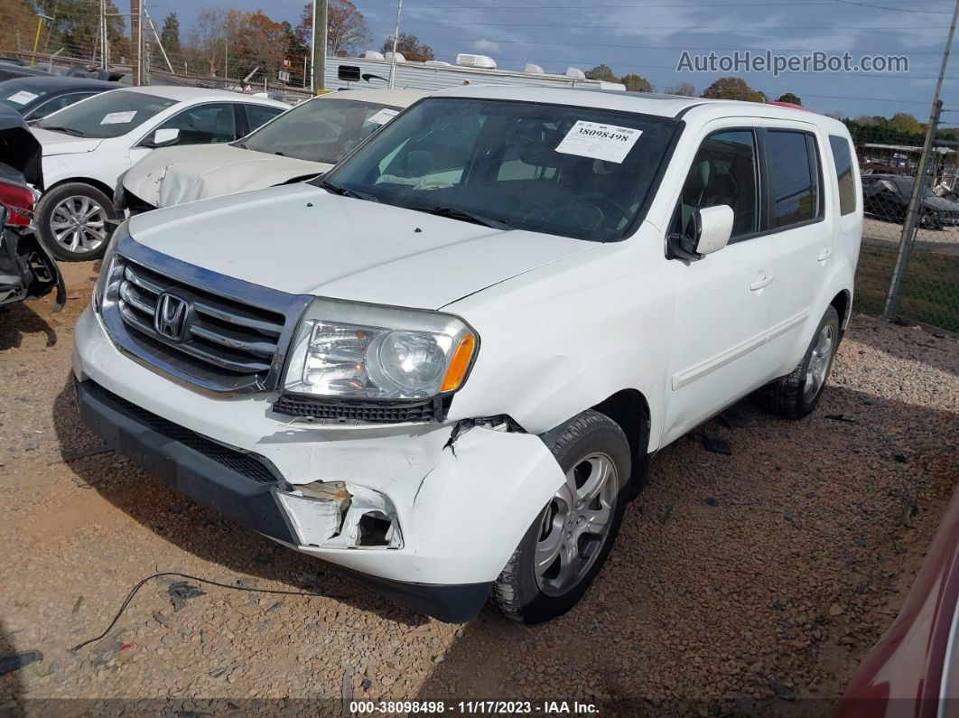 2013 Honda Pilot Ex-l Белый vin: 5FNYF4H68DB059466