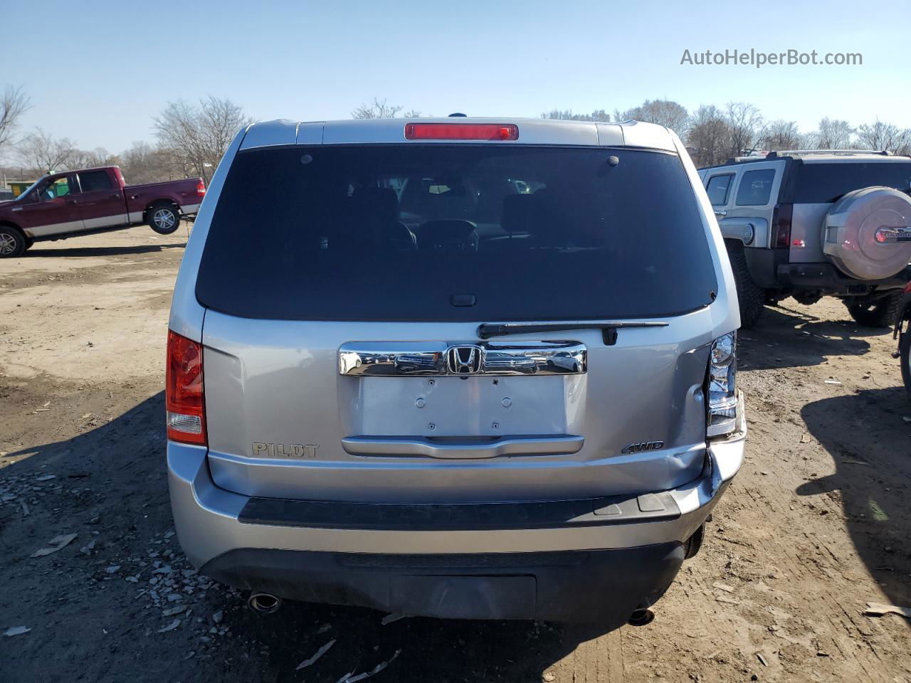 2013 Honda Pilot Exl Silver vin: 5FNYF4H69DB012026