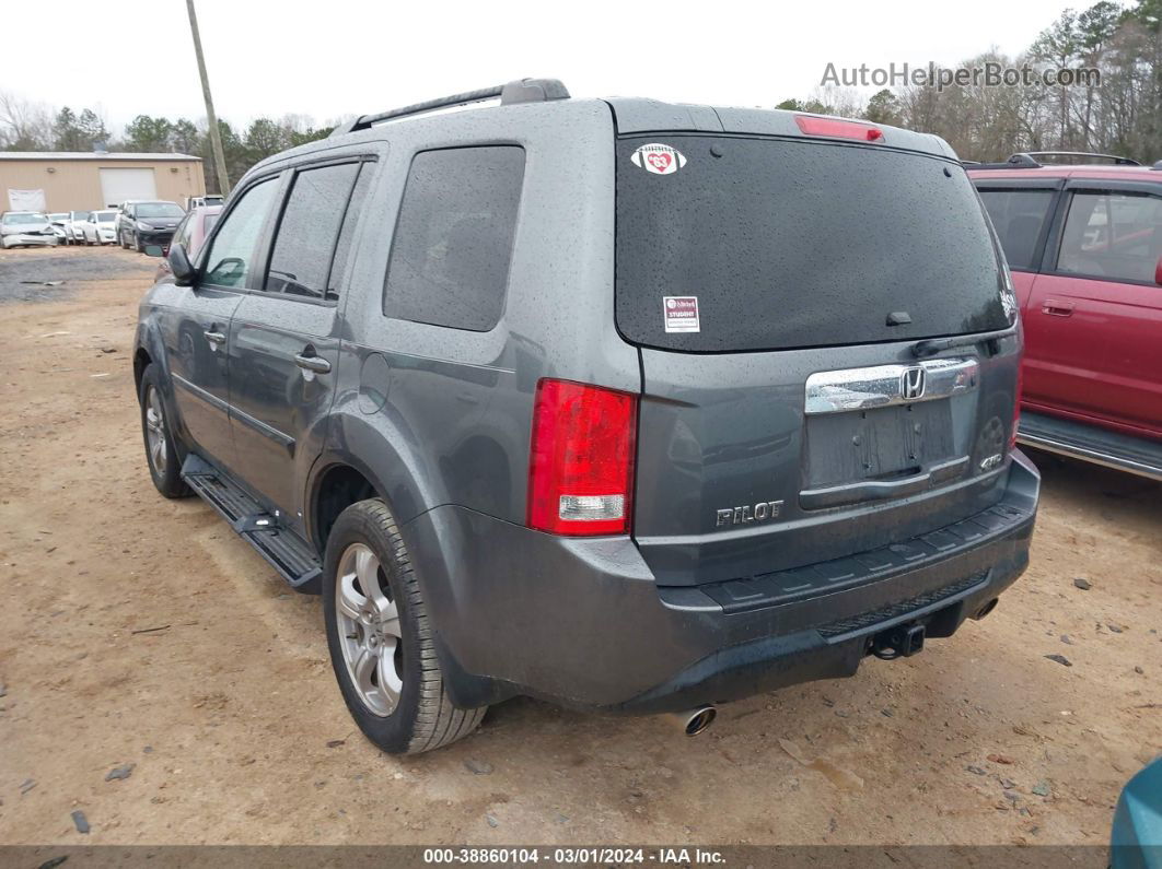 2013 Honda Pilot Ex-l Gray vin: 5FNYF4H69DB039954