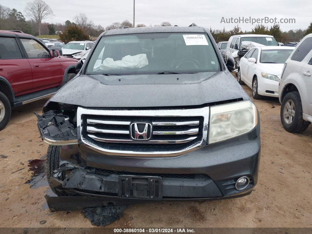 2013 Honda Pilot Ex-l Gray vin: 5FNYF4H69DB039954