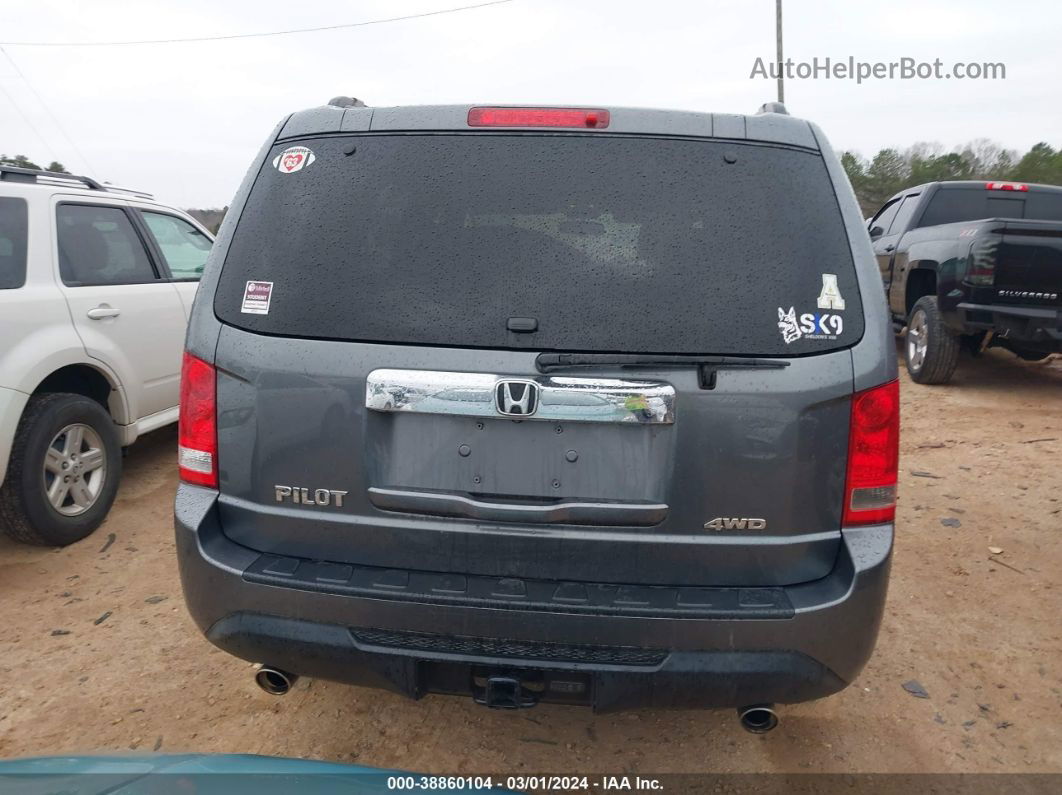 2013 Honda Pilot Ex-l Gray vin: 5FNYF4H69DB039954