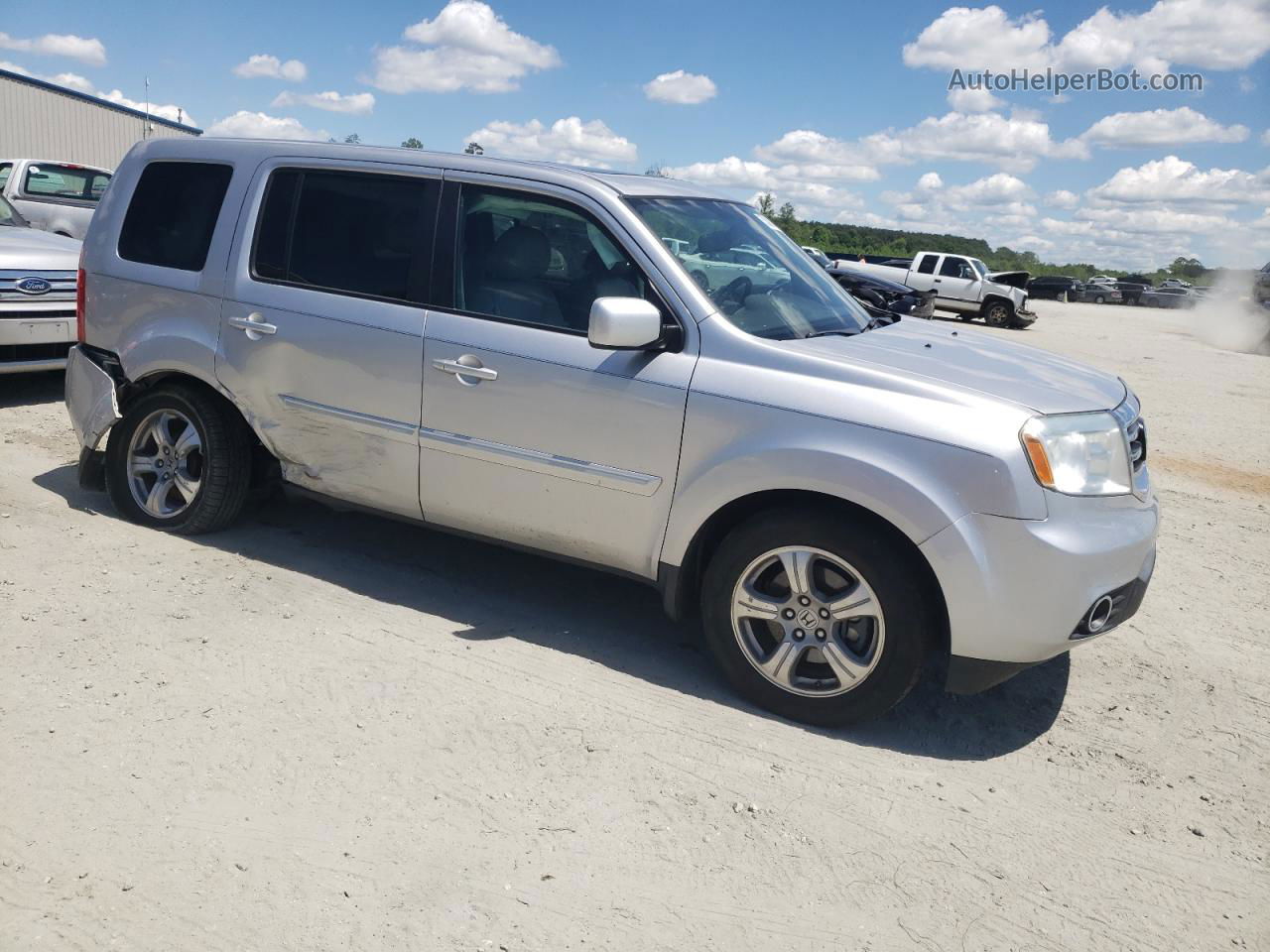 2015 Honda Pilot Exl Silver vin: 5FNYF4H69FB063710