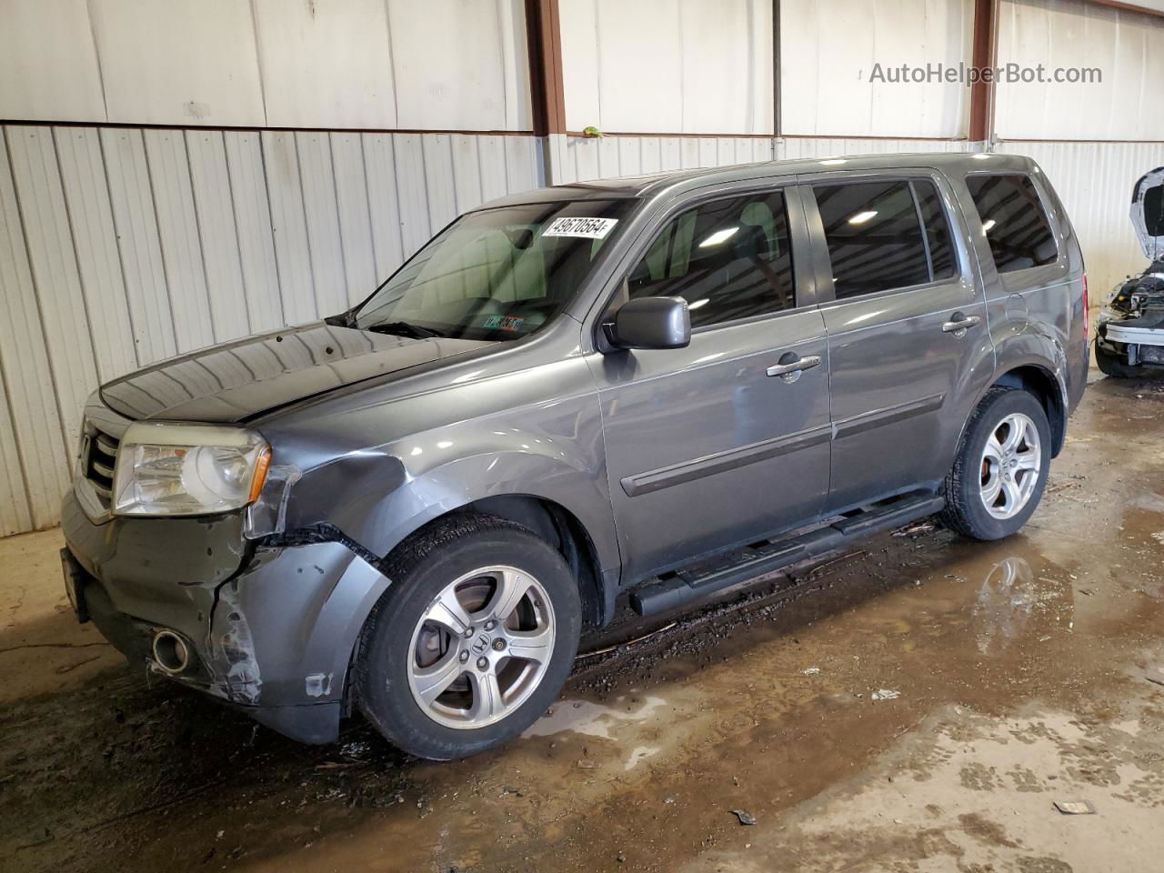 2013 Honda Pilot Exl Gray vin: 5FNYF4H6XDB039980