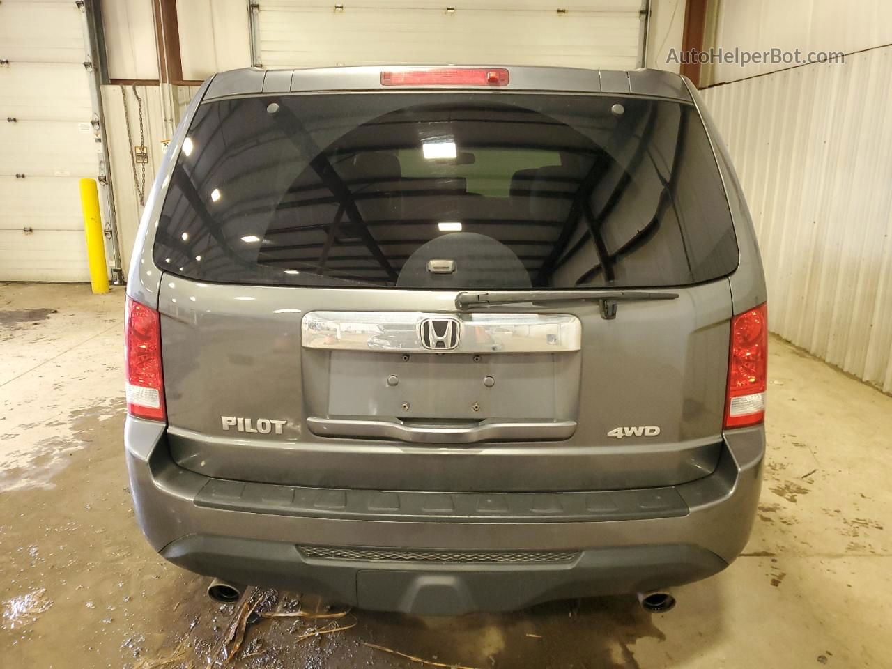 2013 Honda Pilot Exl Gray vin: 5FNYF4H6XDB039980