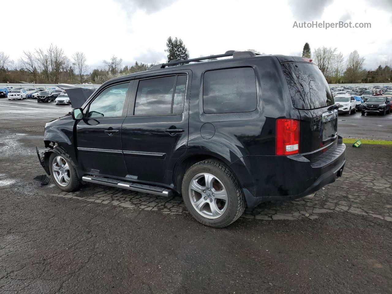 2013 Honda Pilot Exln Black vin: 5FNYF4H70DB005300