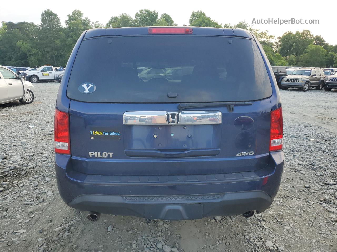 2013 Honda Pilot Exln Blue vin: 5FNYF4H71DB032019