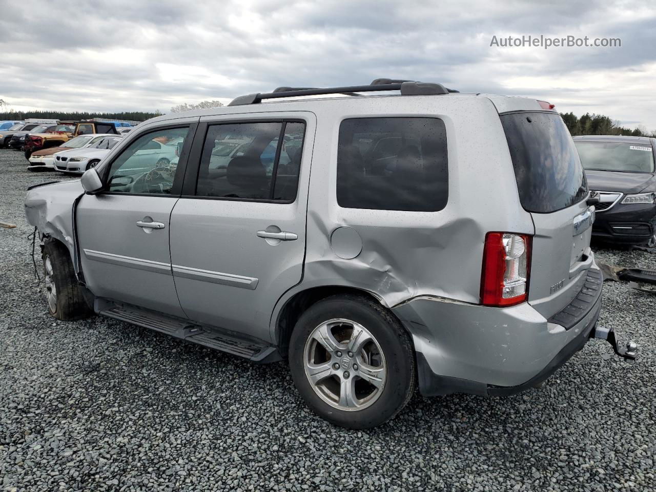 2015 Honda Pilot Exln Silver vin: 5FNYF4H71FB033254