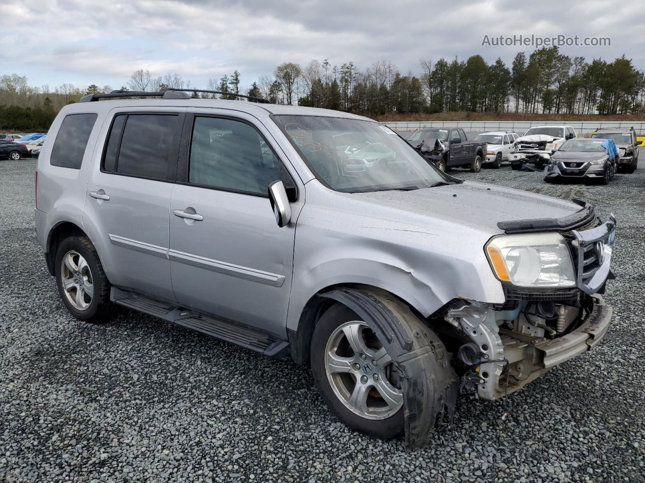 2015 Honda Pilot Exln Silver vin: 5FNYF4H71FB033254