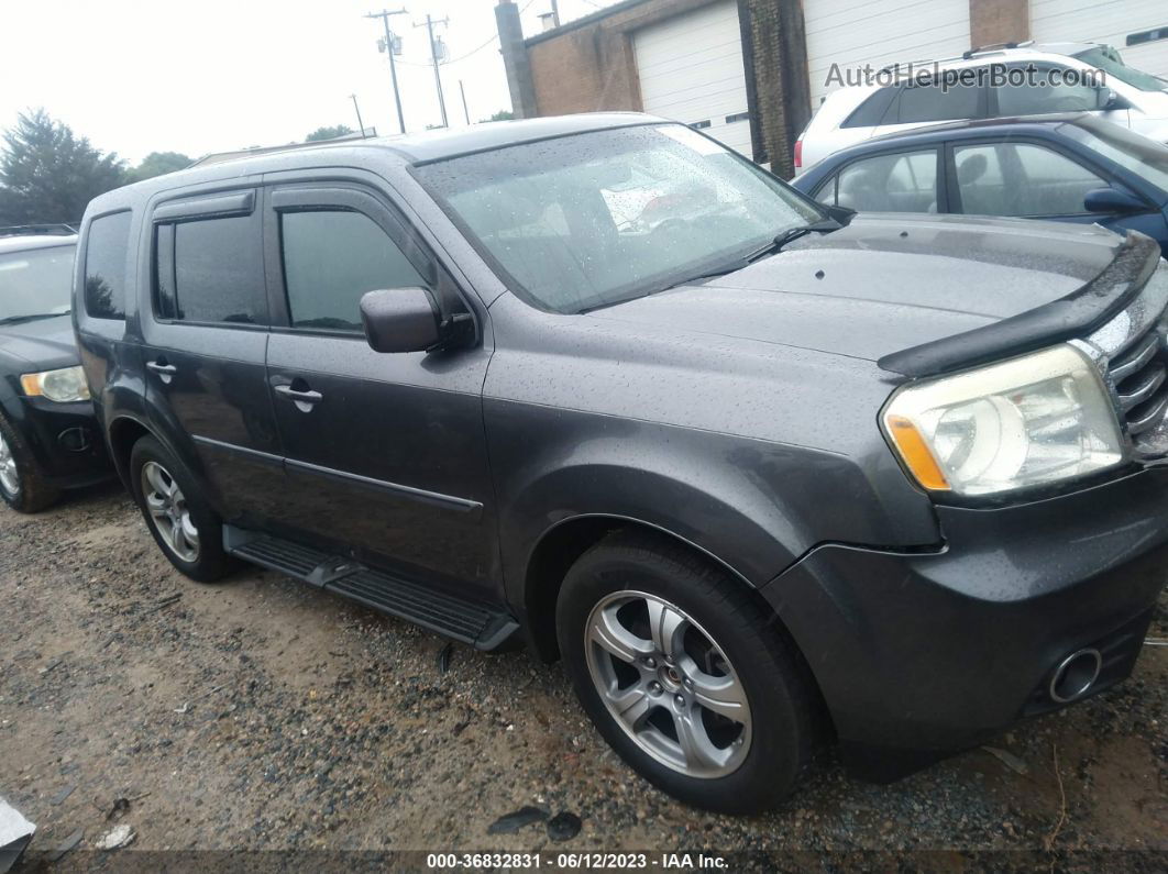 2015 Honda Pilot Ex-l Gray vin: 5FNYF4H73FB002636