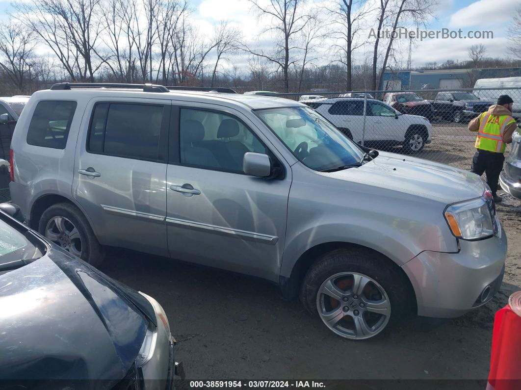 2013 Honda Pilot Ex-l Silver vin: 5FNYF4H74DB013951