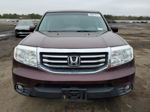 2013 Honda Pilot Exln Burgundy vin: 5FNYF4H74DB019751