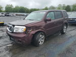 2013 Honda Pilot Exln Burgundy vin: 5FNYF4H74DB053849