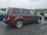 2013 Honda Pilot Exln Burgundy vin: 5FNYF4H74DB053849